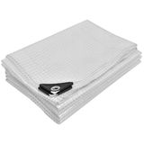 KOTARBAU® Afdekzeil, Polyethyleen, 4 x 6 m, Transparant, Met Ogen, UV-Bestendig