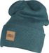 Urban Classics Leatherpatch Beanie - Petrol - One Size