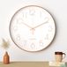 Horloge mural - Horloge silencieux - Horloge moderne - 30 cm - Noir