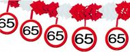 Folat Bv 65 jaar guirlande met stopborden 4 mètres - 2x pièces