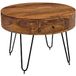 WOHNLING Rond Koffietafel Bruin 600 x 600 x 445 mm