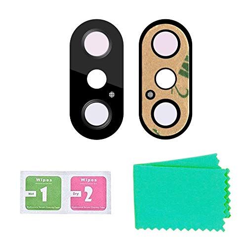 LTZGO 2-delig vervangend glas voor iPhone X - Vervangende camera - Met dubbelzijdig plakband