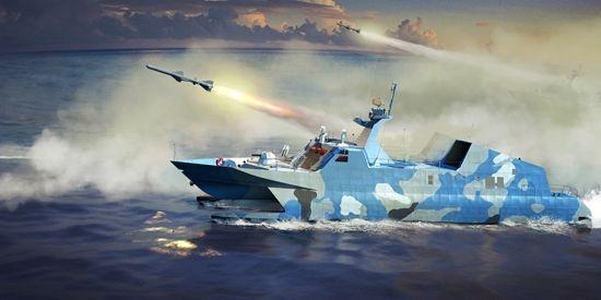 Trumpeter 00108 - Modelbouwset PLA Navy Type 22 Missile Boat