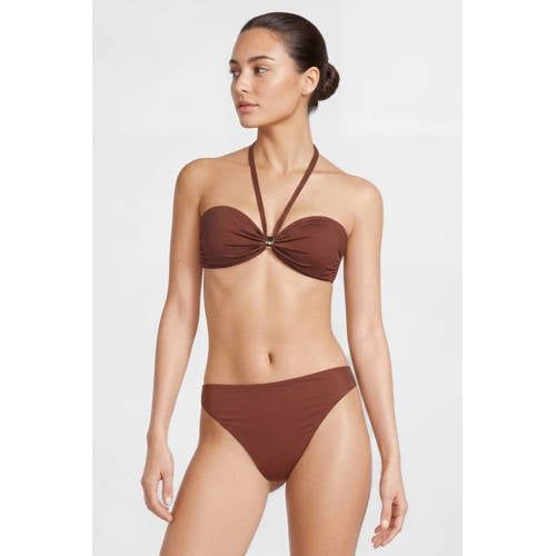 Selected Women Brazilian Bikini Bottom Brown