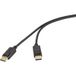 Renkforce RF-6830474 Câble DisplayPort Câble de connexion DisplayPort Fiche DisplayPort, Fiche DisplayPort 2,00 m Noir 4K UHD