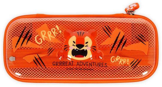 LEGAMI Pen etui - Wonderwow - Tijger - Oranje