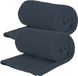 H&S Collection Fleece dekens/plaids - 2x - navy blauw - 125 x 150 cm