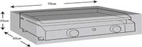 Merkloos Merkloze Grillhoes 75x55x25 cm - Waterdicht & UV-bestendig