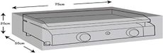 Merkloos Merkloze Grillhoes 75x55x25 cm - Waterdicht & UV-bestendig