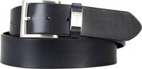 BOSS leren heren riem - donkerblauw