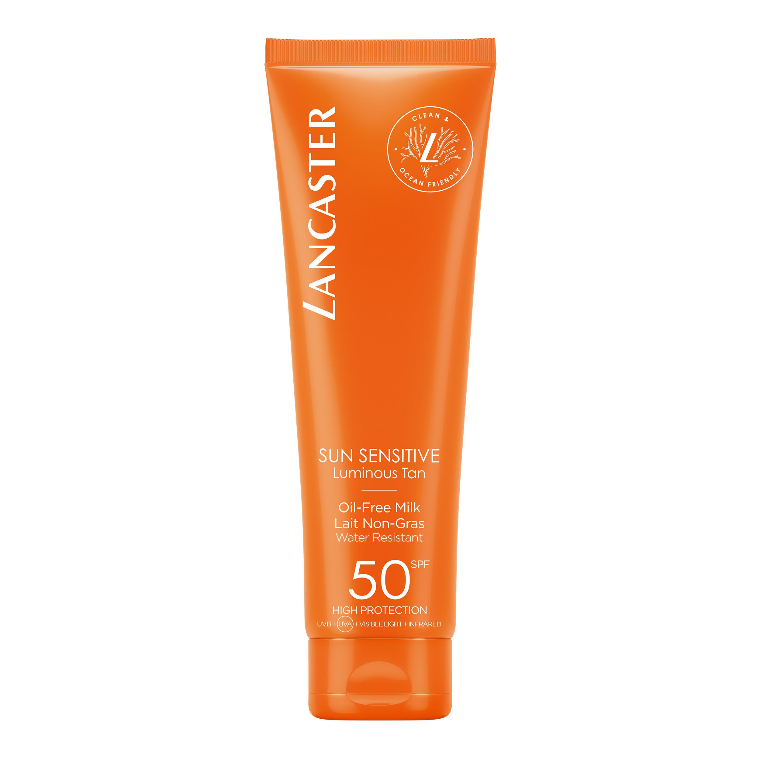 Lancaster Sun Sensitive Oil-Free Milk SPF50 - Zonnebrandmelk voor Gevoelige Huid - 150ml
