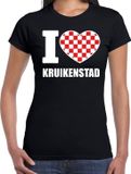 Bellatio Decorations Carnaval t-shirt I love Kruikenstad voor dames - zwart - Tilburg - L