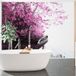 LUMALÉA Papier Peint Panoramique Bateau Fleurs Roses