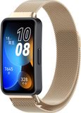 Strap-it Milanees Smartwatch bandje - Geschikt voor Huawei Band 8 / Huawei Band 9 / Huawei Band 10 Milanese band - champagne