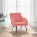 VidaXL Fauteuil 63x76x80 cm fluweel roze