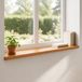vidaXL Raamprofielen 2 stuks Lichtbruin 140 x 25 x 2 cm