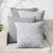 Home Plus sierkussenslopen met ritssluiting, 4 stuks decoratieve bankkussenbeschermer, stijlvol, ademend, 45 x 45 cm