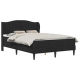 vidaXL Bedframe met hoofdeinde Zwart 120 x 200 cm Fluweel