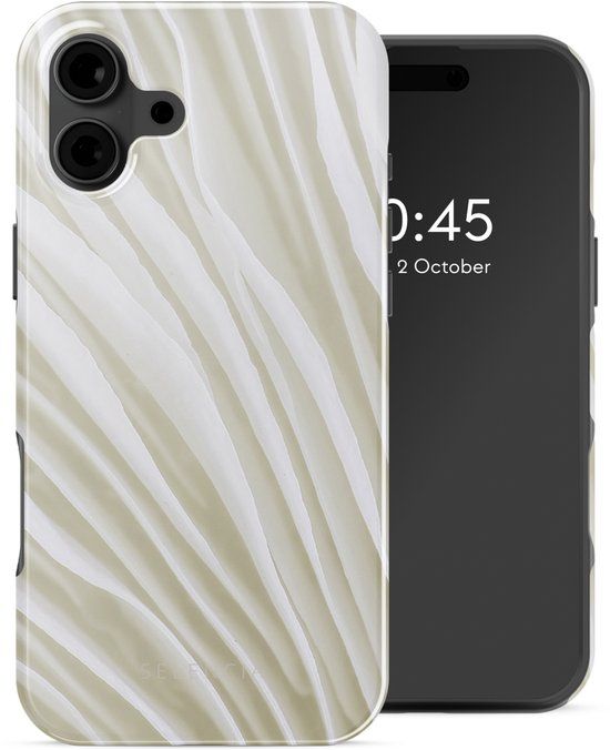 Selencia Hoesje - Geschikt voor Apple iPhone 16 - Backcover geschikt voor MagSafe - Nature Light Brown