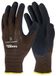 Kerbl works 1 paar Handschoen SmoothGrip, werkhandschoen, 10/XL, bruin, unisex, polyester, latex, montage, ambacht, werkplaats