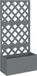 vidaXL Plantenbak met latwerk 65x33x135 cm Grijs