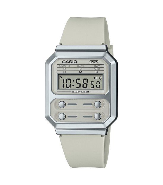 Casio Vintage A100WEF-8AEF Unisex Horloge 33 mm - Beige
