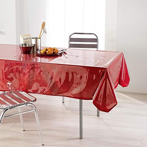 Decorline Tafelkleed 140x240 Effen Transparant Kristal 15/100e, Veelkleurig, 140x1x240 cm