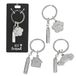 Depesche 0013720.19 Glamour sleutelhanger van metaal, geluksbrenger met smiley, sleutelring en liefdevolle boodschap, om cadeau te geven