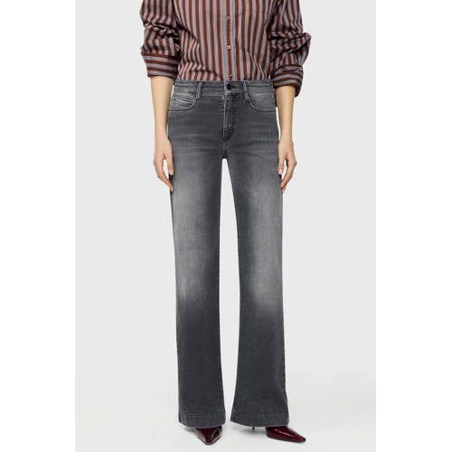 MAC regular waist wide leg jeans - grijs