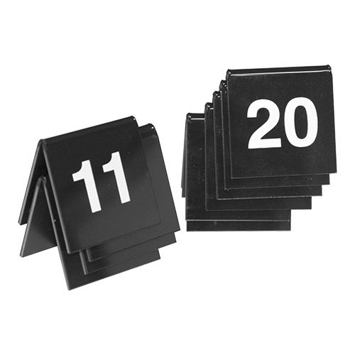 Tafelbordnummer set | 11-20 | Polystyreen