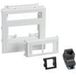 Schneider Electric kit de raccordement plat 2XActassi 250 cat6 UTP blanc RAL9016 type:CYB-DP 5974096