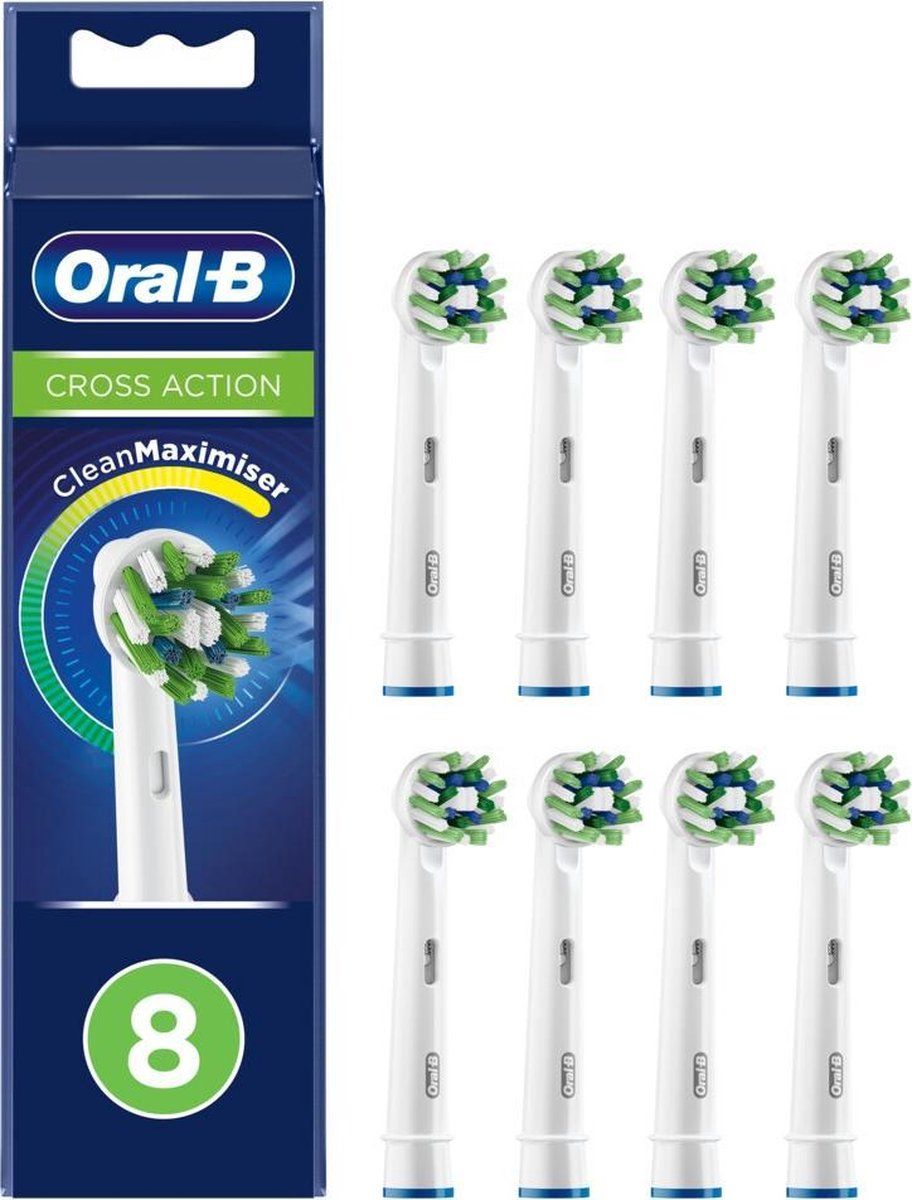 Oral-B Opzetborstels CrossAction - 8 stuks