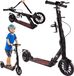 Malplay draisienne, scooter avec porte-gobelet, ceinture de sécurité, amortissement, trottinette de ville