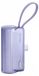 SHARGE Flow Mini 2 Pro powerbank, 5800 mAh, paars – 22,5W USB-C powerbank met geïntegreerde kabel en Lightning-adapter