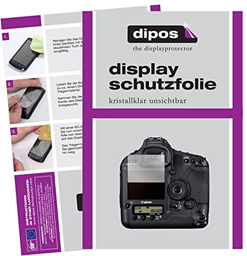 dipos I 2 x beschermfolie, helder, compatibel met Canon EOS 1D Mark IV folie, displaybeschermfolie