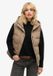 Superdry Everest Pufferbodywarmer met capuchon Dames Fossil Brown