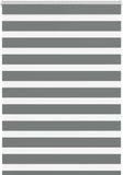Zebra Rolgordijn 115x100 cm Stoffbreedte 110,9 cm Gris foncé