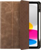 Rosso Elite Hoes Geschikt voor Apple iPad 11 (2025) A16 / 10.9 (2022) - 2-in-1 Echt Leer Book Case en Back Cover - Magnetisch Uitneembaar Hoesje - Beschermhoes Bruin