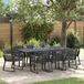 Prolenta Maison Exclusive Mobilier d'extérieur exclusif - Ensemble de jardin comprenant 9 pièces, en rotin synthétique noir