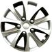 IWH 75511 Samoa Wieldoppen, 15 inch, zilver/antraciet, set van 4