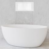 Hotbath &More Inbouwnis - 30 x 60 x 10 cm - Mat Wit
