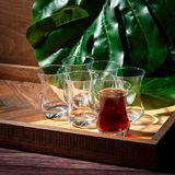 Paşabahçe Aida Theeglazen Set van 6 – 160 ml – Hittebestendig – Vaatwasserbestendig
