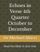 Echoes in Verse Echoes in Verse 4th Quarter October to December Paperback