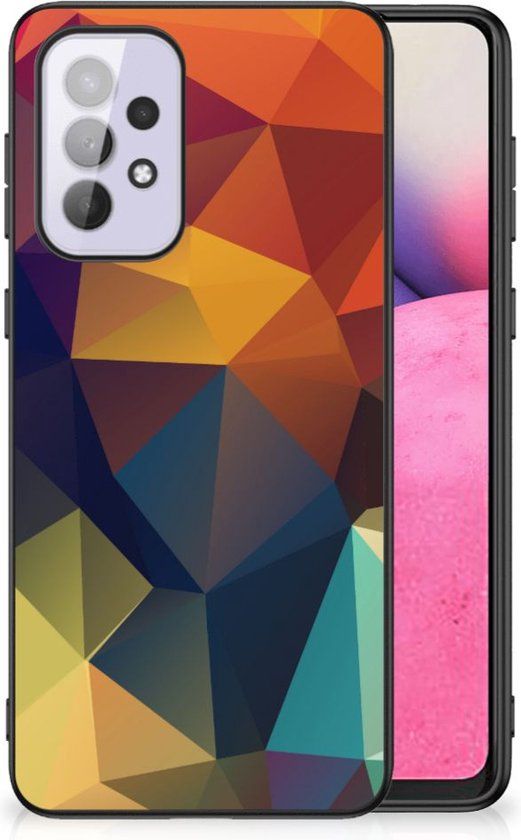B2Ctelecom - Doorzichtig Hoesje Samsung Galaxy A33 5G - Siliconen Back Cover - Polygon Color