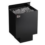 Sawo Nordex NRN-60NS-BL-Z-C Poêle de sauna 6,0 kW – poêle de sauna électrique pour boîtier de commande séparé – 5–9 m³, montage mural, Acier inoxydable foncé