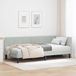 Maison Exclusive - Cadre de lit d'angle gris clair 90 x 200 cm velours