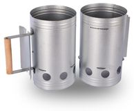 Merkloos BBQ Houtskool Starter Set van 2 voor Snelle Ontsteking