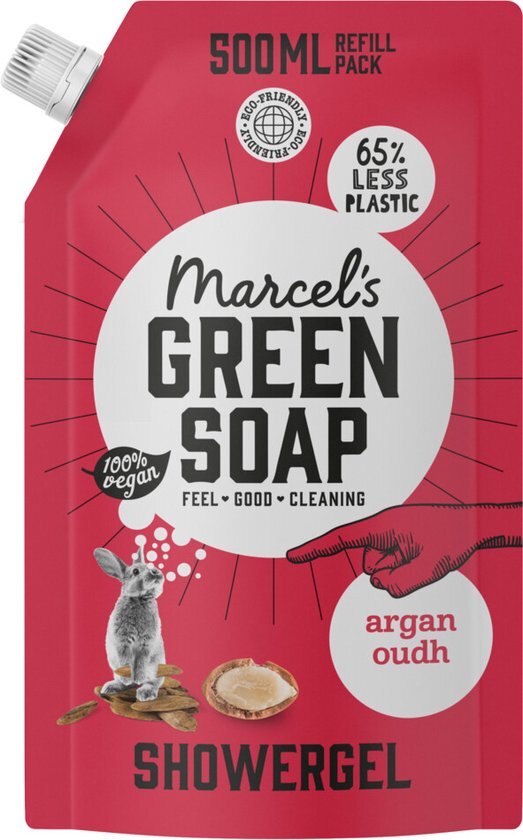 Marcel's Green Soap Shower Gel Navulling Argan & Oudh 500 ml