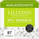 LILLYDOO Huidvriendelijke babyluiers - maat 3 (6-10 kg), doos voor halve maand (87 stuks), veilige bescherming tegen lekken, zacht, parfumvrij, zonder lotions en kleurstoffen voor de gevoelige huid
