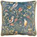 Wylder Tropics Orient Chinoiserie Vogels Kussenhoes, Slate Blue, 43 x 43 cm